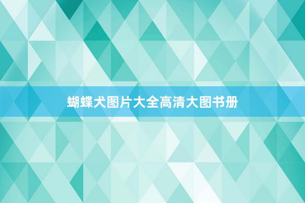 蝴蝶犬图片大全高清大图书册
